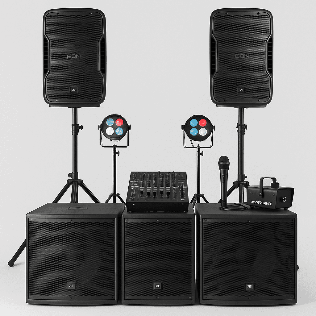 Package 4 Full JBL Setup JBL EON 715 + EON 18″ Sub Full JBL Setup – JBL EON 715 + EON 18” Sub - Image 1
